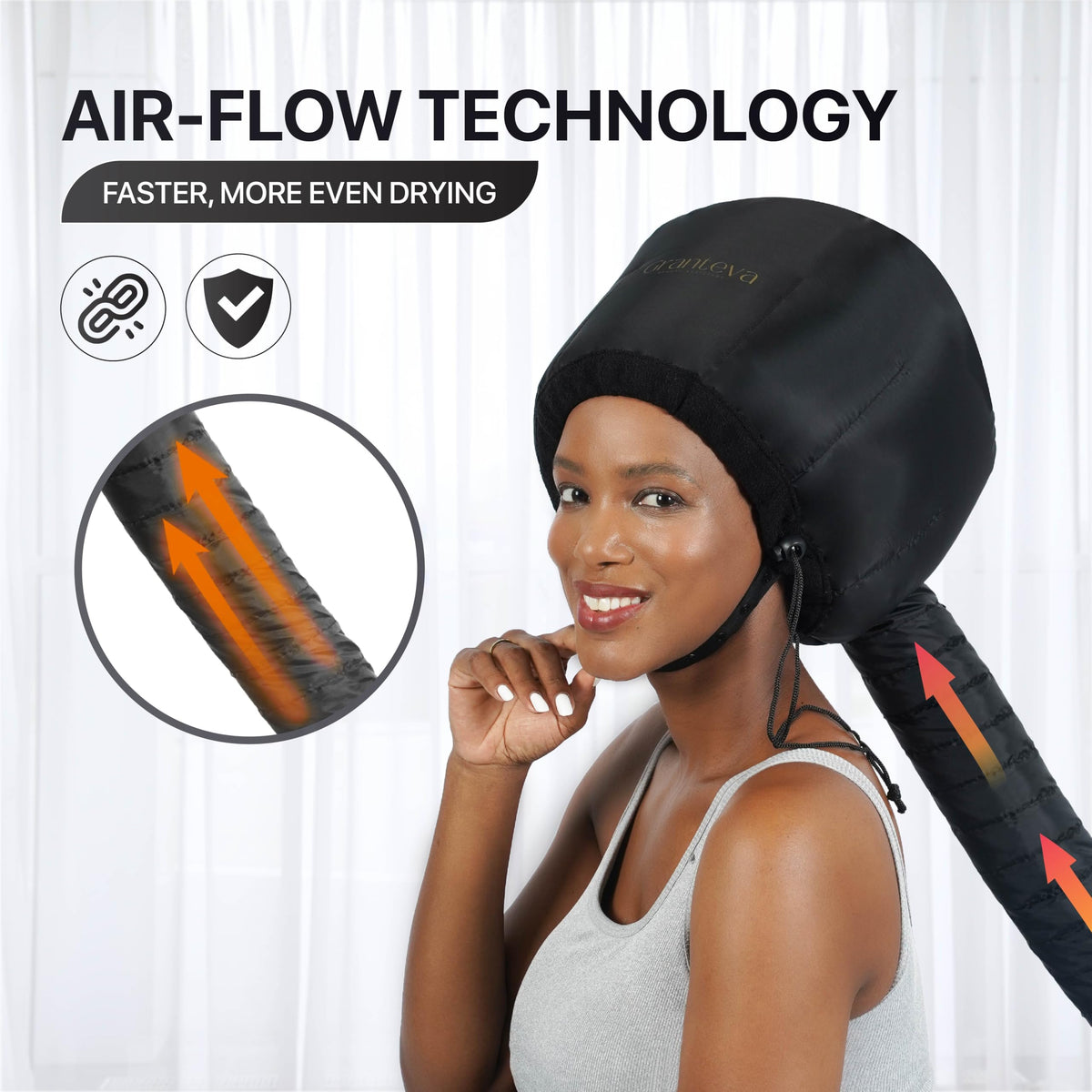 Hooded Hair Dryer Attachment with Headband C24354