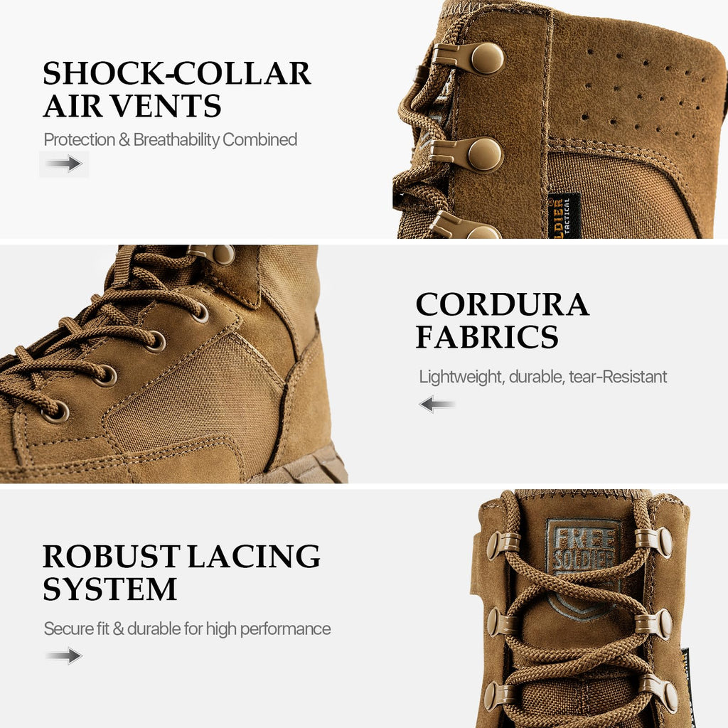 8" Zip Military Tactical Boot B35957