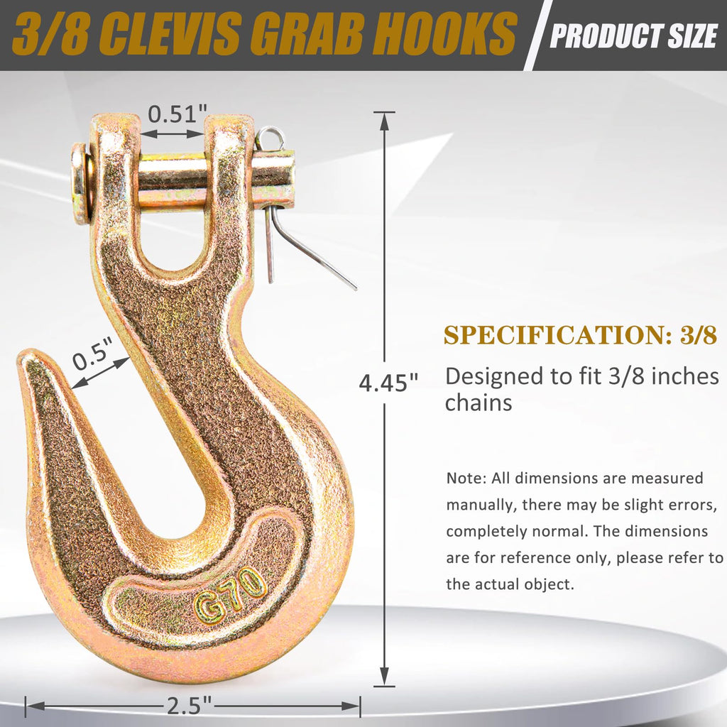 3/8 Chain Hook Heavy Duty 4 Pack B16203