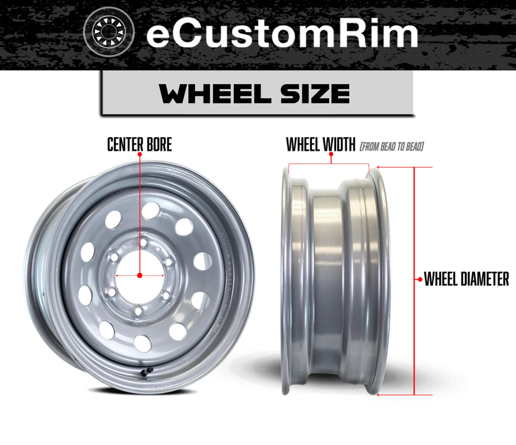 12 Inch 5 Lug Black Trailer Tire Rim Assembly Q259209