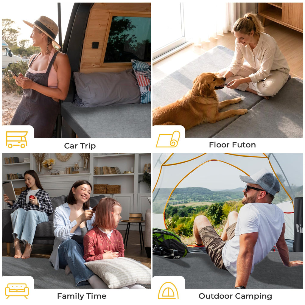 3 Inch Memory Foam Camping Mattress Pad Z308