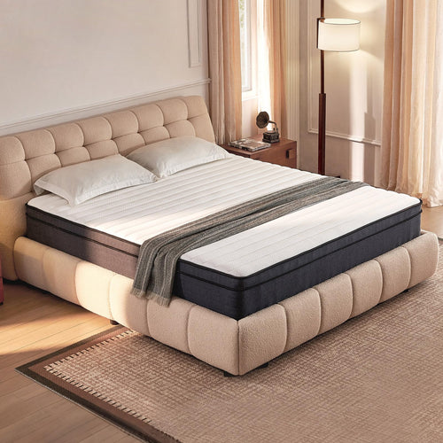 10 Inch Full Size Hybrid Mattress with Pocketed Coils & Gel Memory Foam A412508