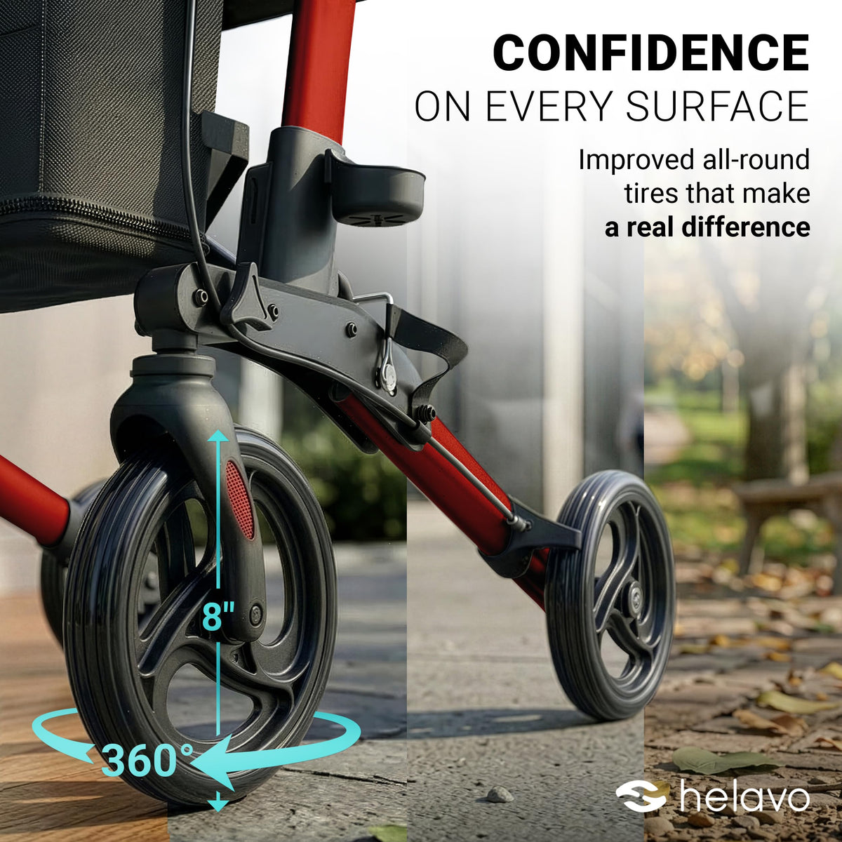 Foldable Lightweight Rollator Walker with Seat G115