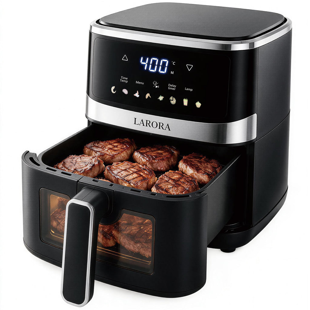 6 QT Family Size Air Fryer with Visible Cooking Window L575