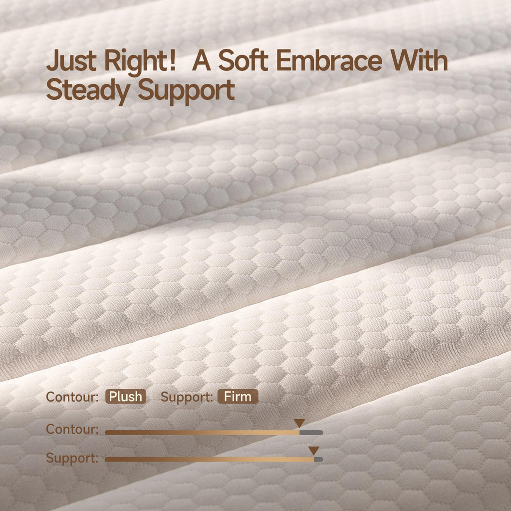 10 Inch Full Size Hybrid Mattress with Pocketed Coils & Gel Memory Foam A412508