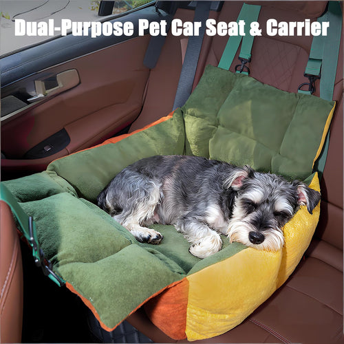 2-in-1 Elevated Dog Car Seat Booster Q2313
