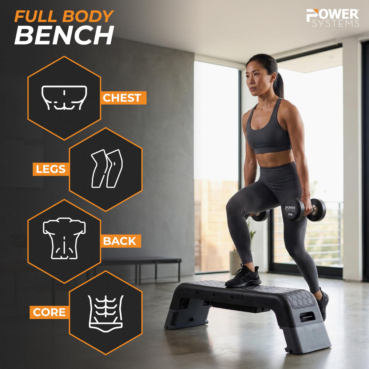 Adjustable Step Bench & Weight Bench S30548