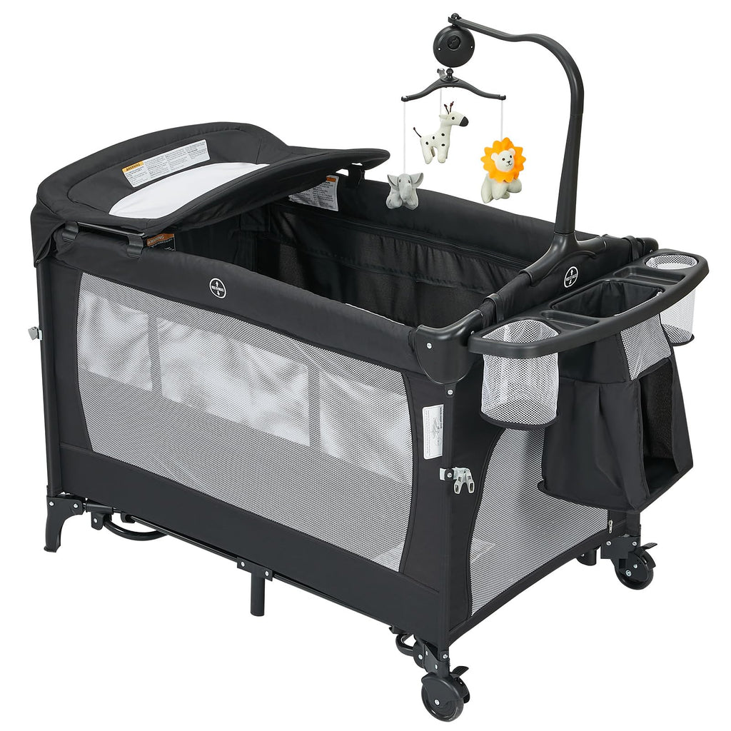 4 in 1 Pack and Play with Bassinet, Changing Table, Playpen and Carry Bag I409784