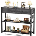 32" Entryway Table with Outlets and Drawers P720