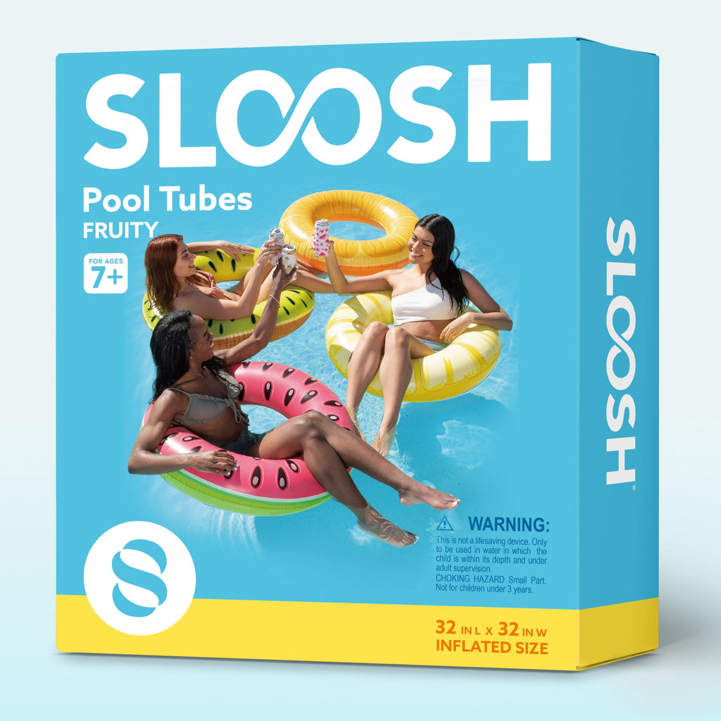 4 Pack Inflatable Pool Floats Q349