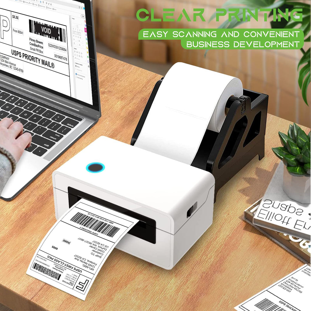 4x6 Direct Thermal Shipping Labels, 4 Rolls, 450 Labels/Roll S509454
