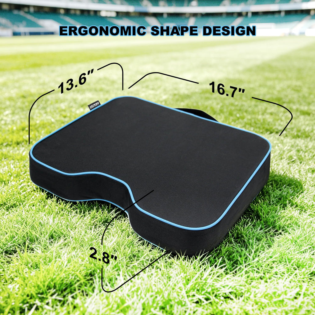 2 Pack Black Stadium Seat Cushion E216
