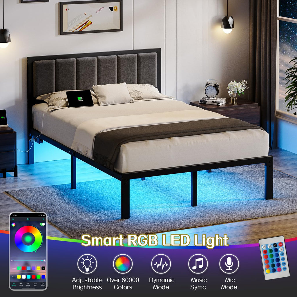 Full Bed Frame with Headboard G813