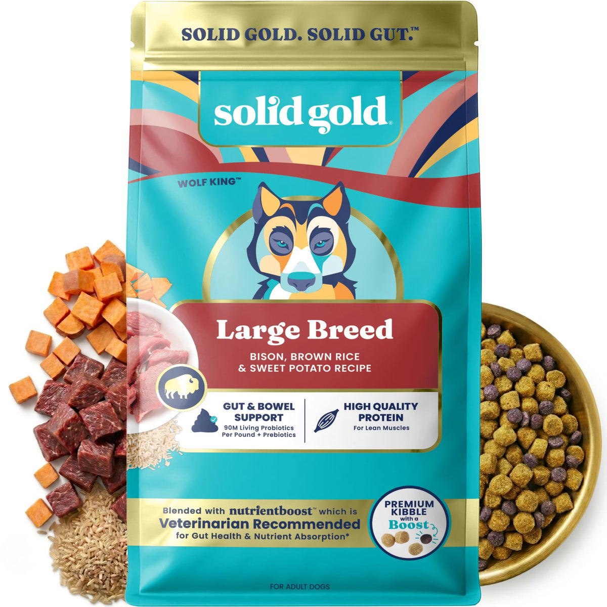 Solid Gold Bison Dry Dog Food 22LB Z730014