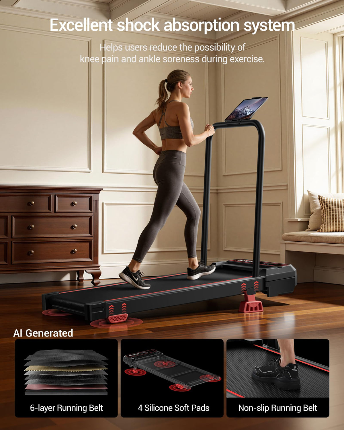 Walking Pad with Vibration Plate S768