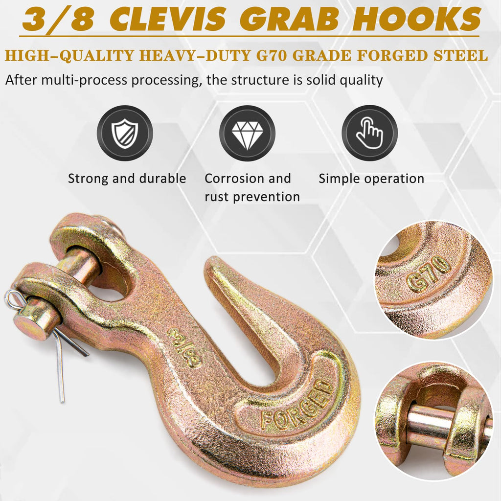 3/8 Chain Hook Heavy Duty 4 Pack B16203