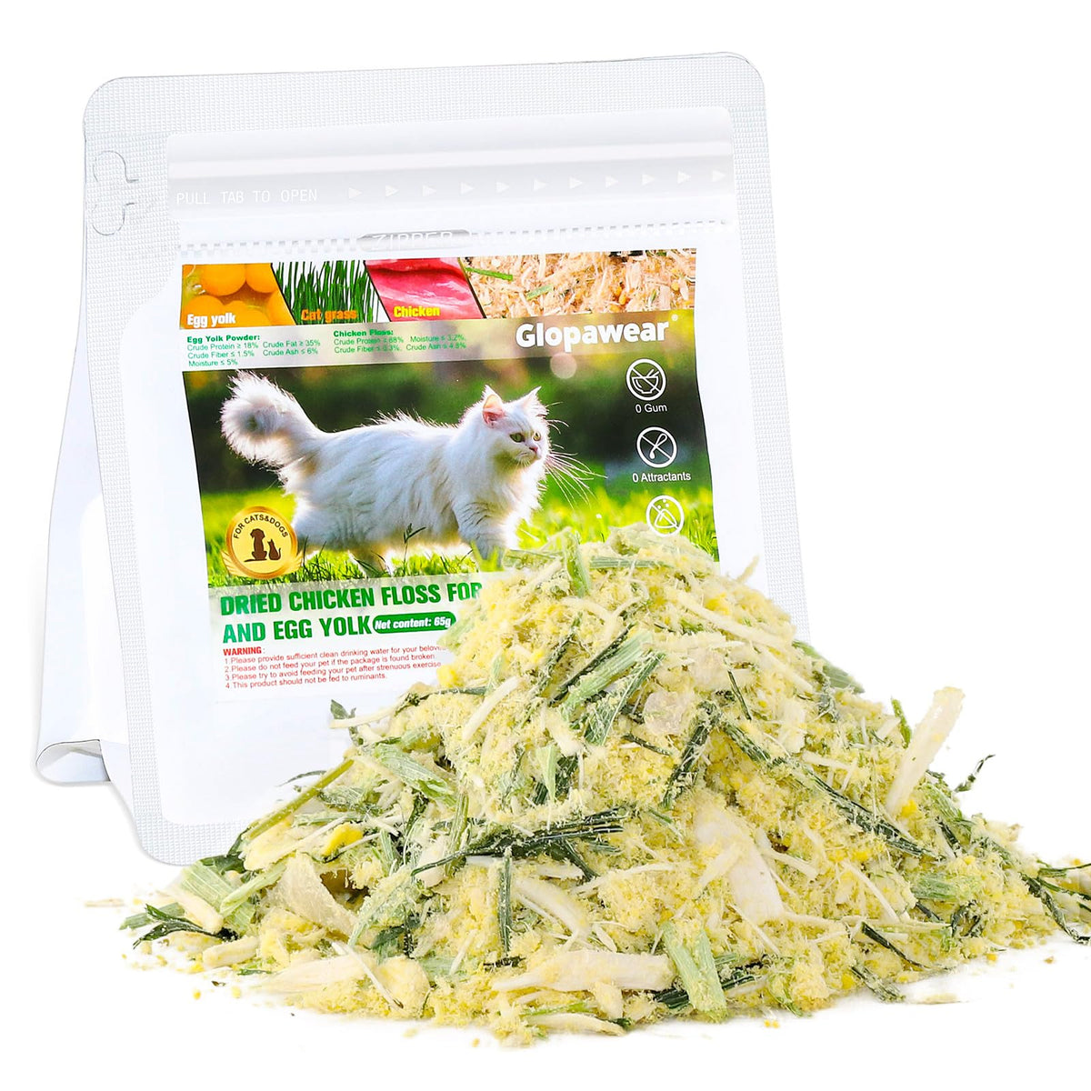 Freeze Drying Cat Grass Treats with Chicken & Egg Yolk 2.3 oz I903