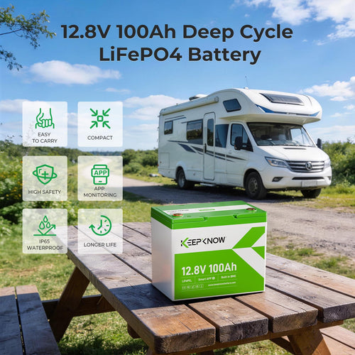 12V 100Ah Mini LiFePO4 Lithium Battery with Bluetooth S426