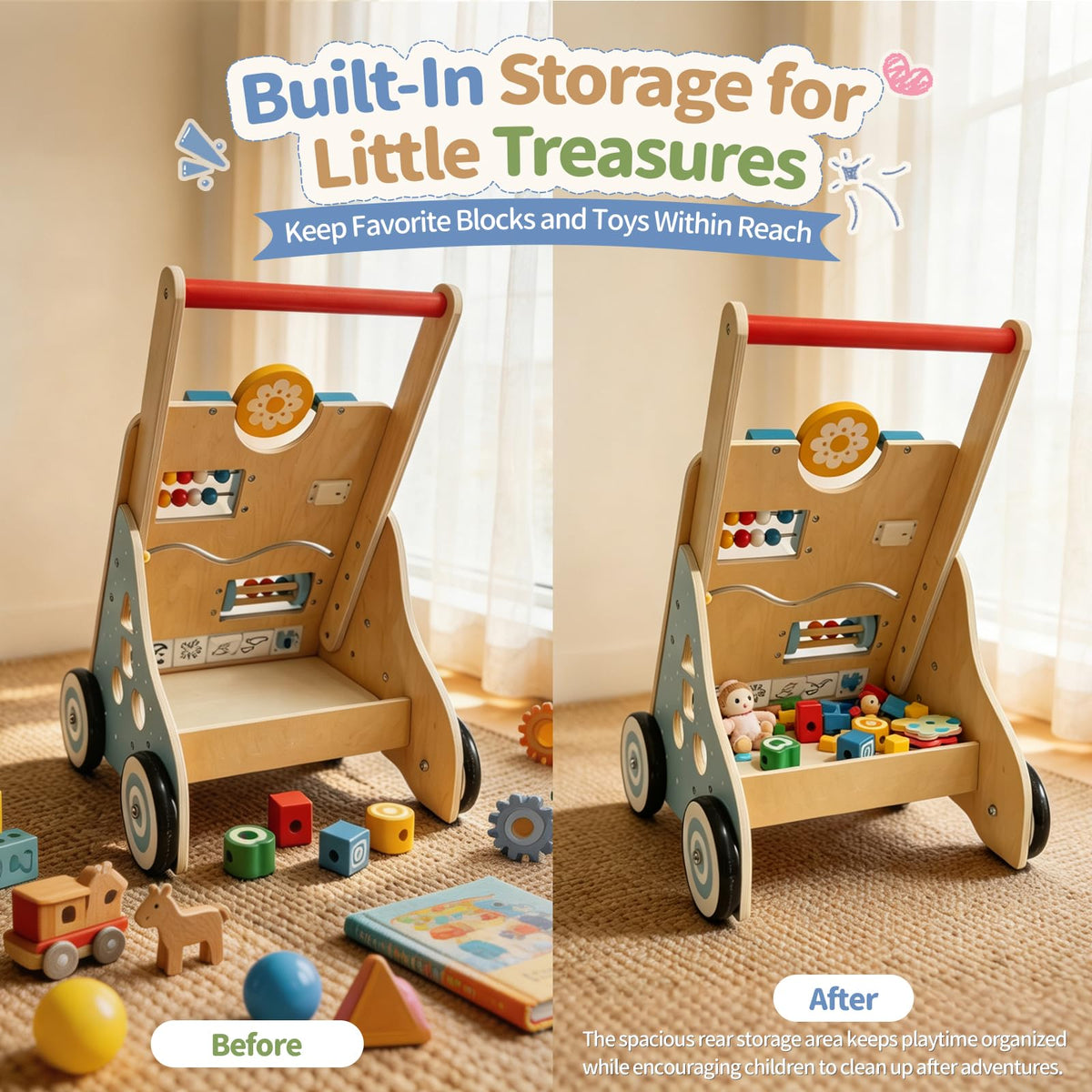 Wooden Baby Walker V962