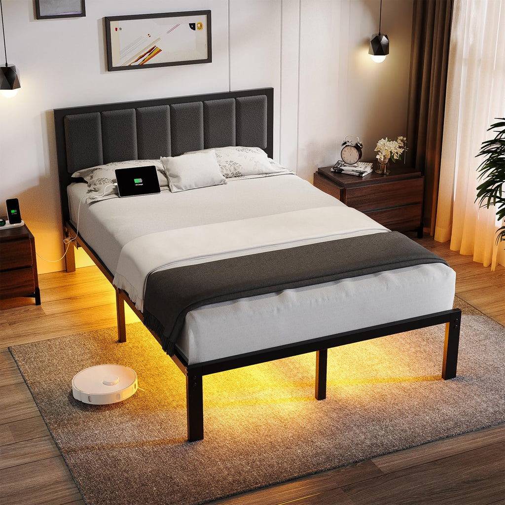Full Bed Frame with Headboard G813