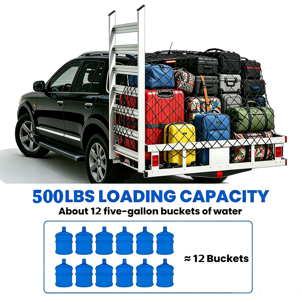 Hitch Cargo Carrier with Ramp, 500 lbs Capacity A75805