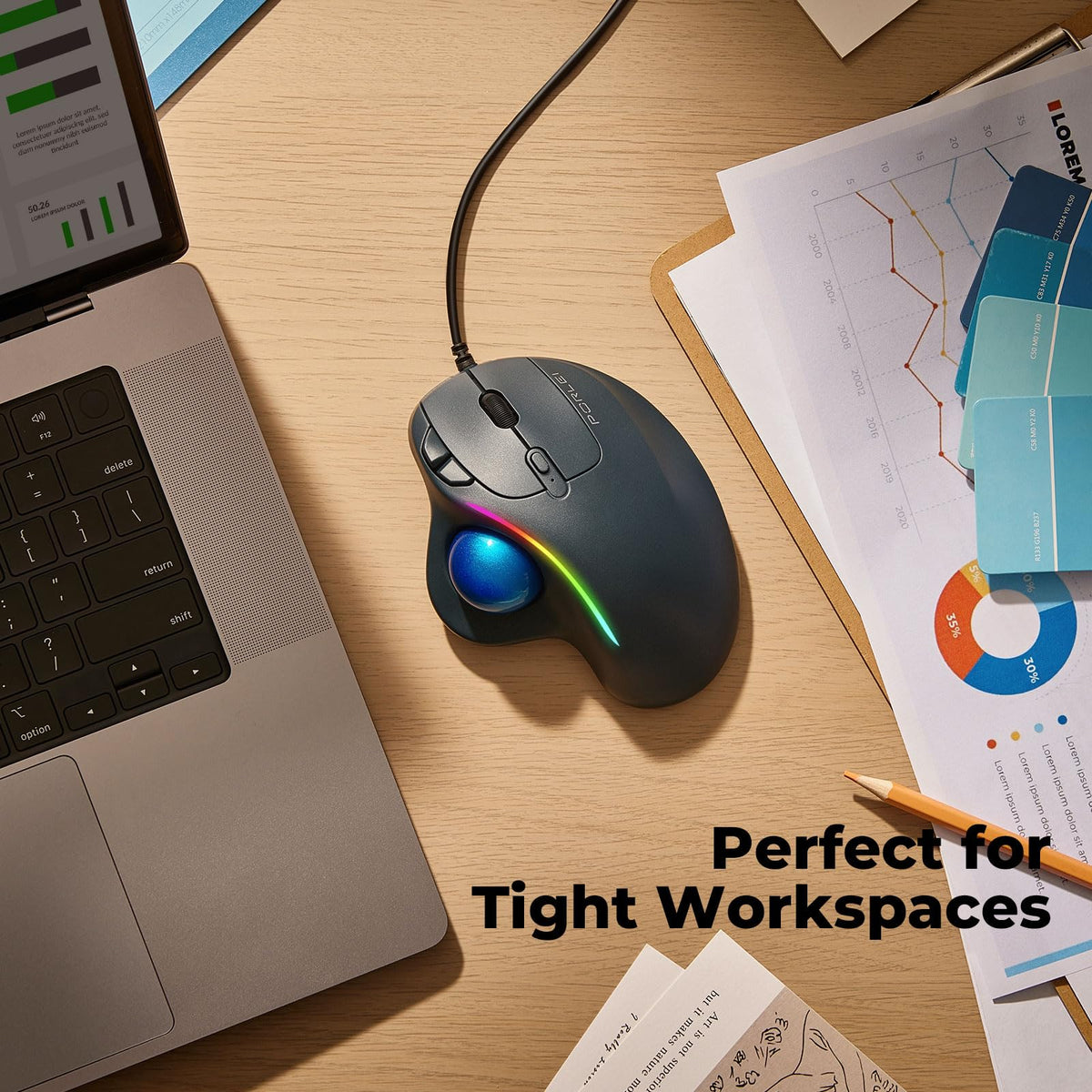 Ergonomic Trackball Mouse C733179