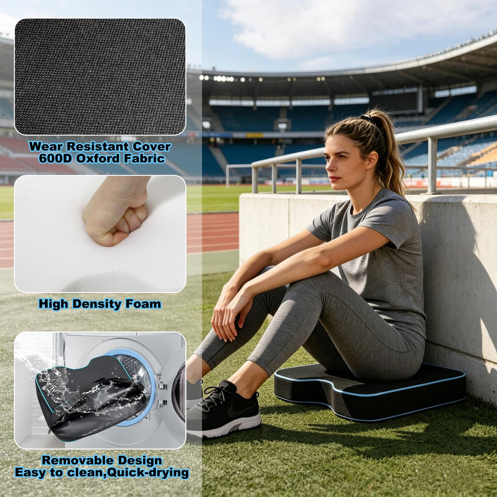 2 Pack Black Stadium Seat Cushion E216