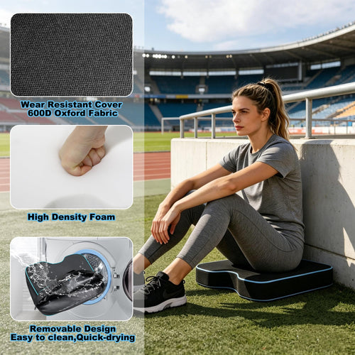 2 Pack Black Stadium Seat Cushion E216