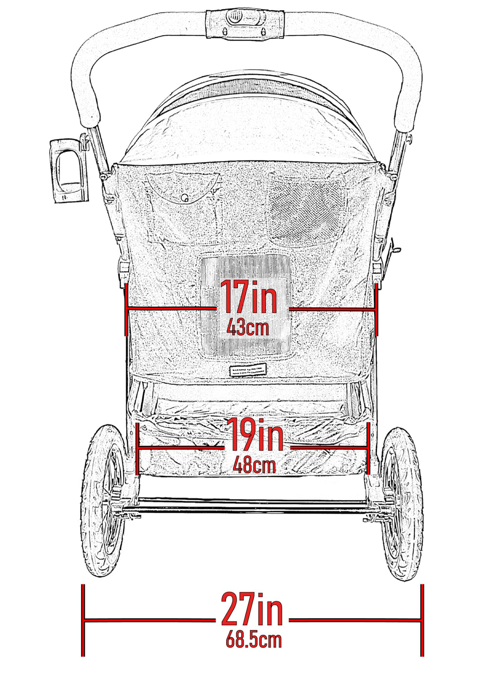 Extra Large Pet Stroller M199