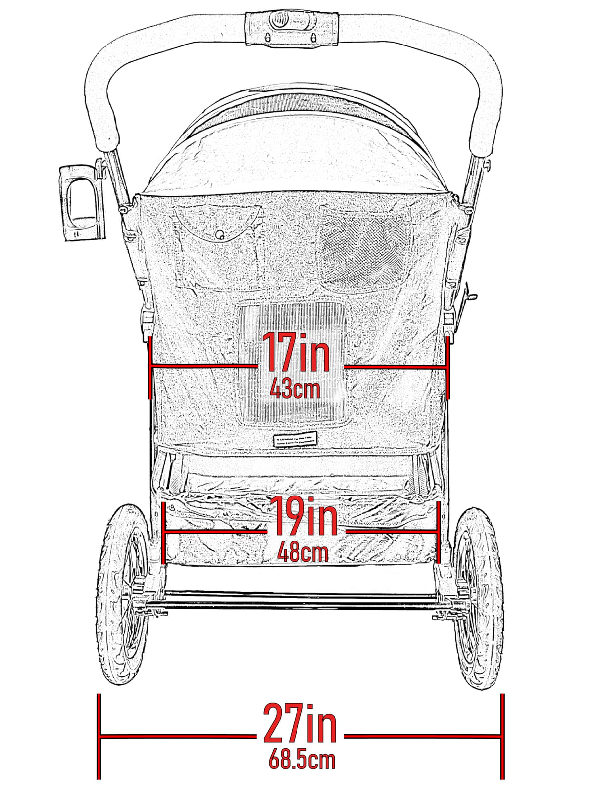 Extra Large Pet Stroller M199