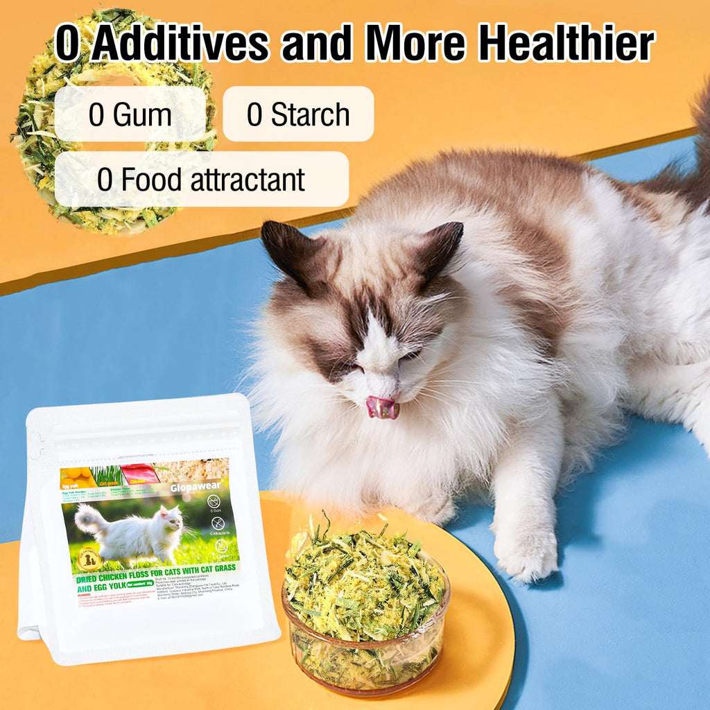 Freeze Drying Cat Grass Treats with Chicken & Egg Yolk 2.3 oz I903