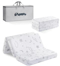 Trifold Pack and Play Mattress 38"x26" Dual Sided Memory Foam with Carry Bag B328