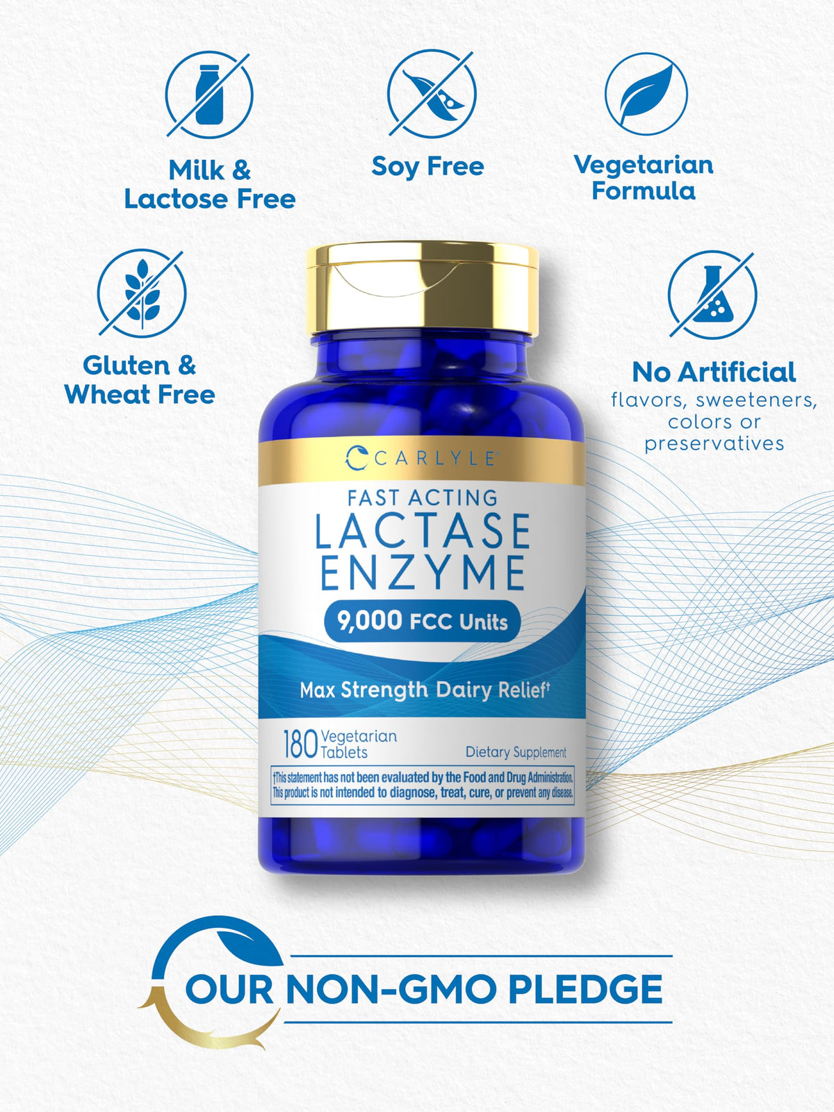 Lactase Enzyme Tablets 180 Pills K6391