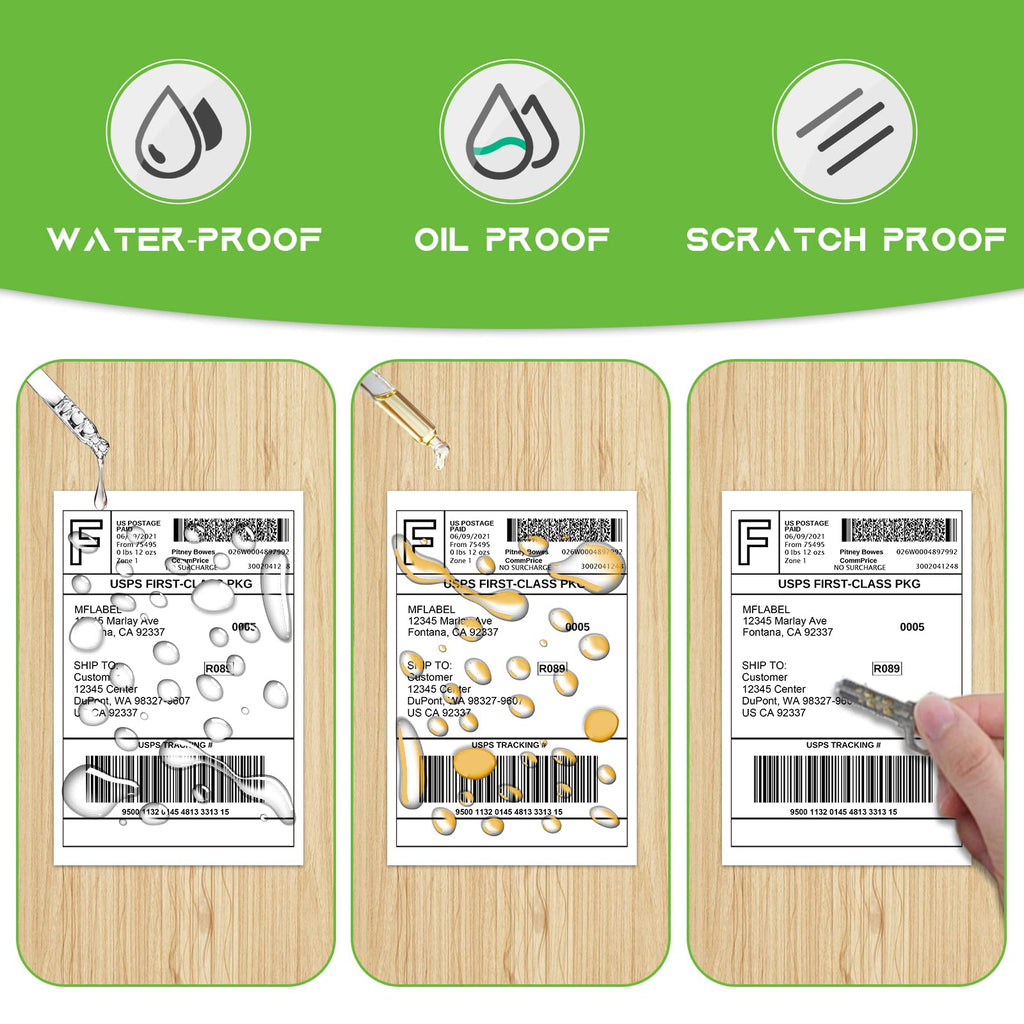 4x6 Direct Thermal Shipping Labels, 4 Rolls, 450 Labels/Roll S509454
