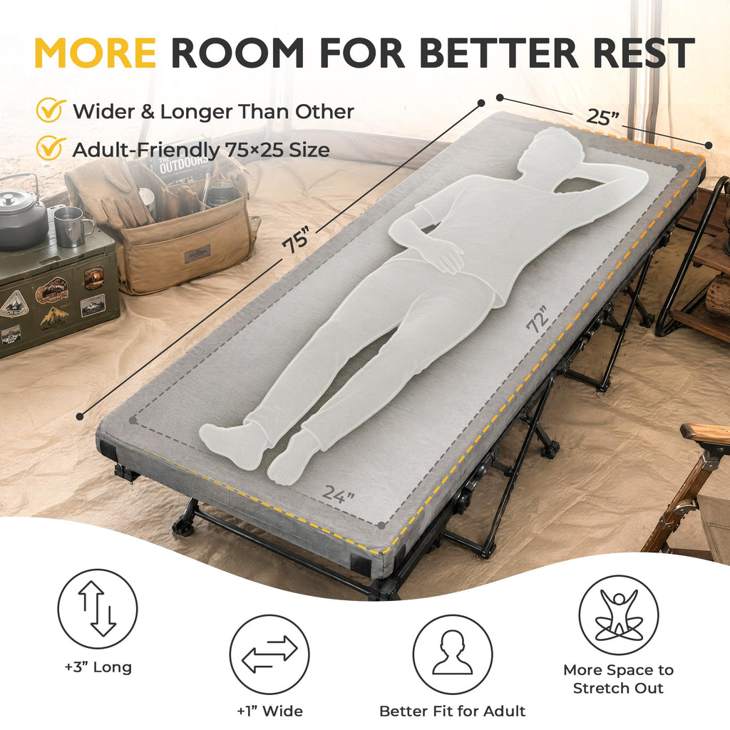 3 Inch Memory Foam Camping Mattress Pad Z308