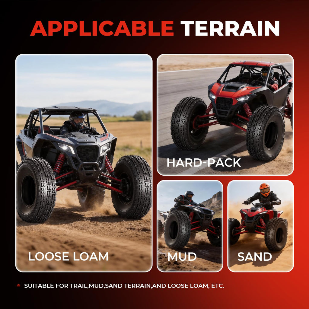 Set of 2 19x7-8 ATV UTV Tires H624681