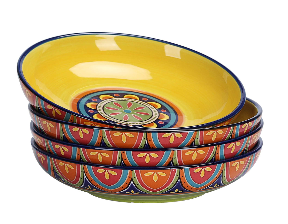 Ceramic Pasta Bowls Set of 4 I2225