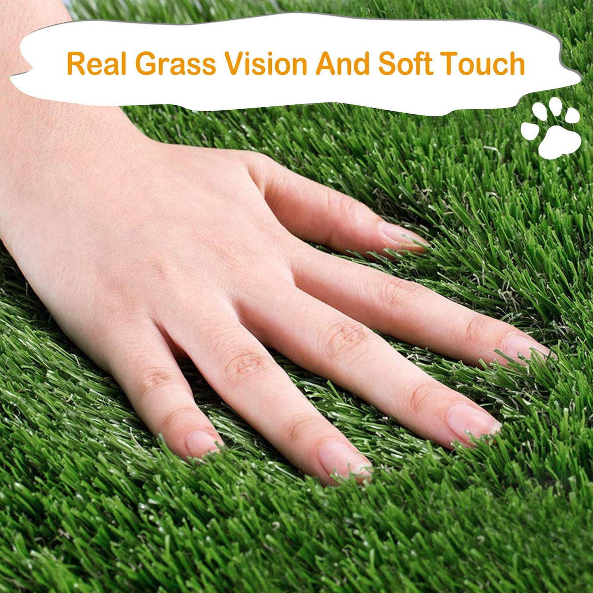 Dog Grass Pad with Tray 25”x 20” Artificial Grass S7999