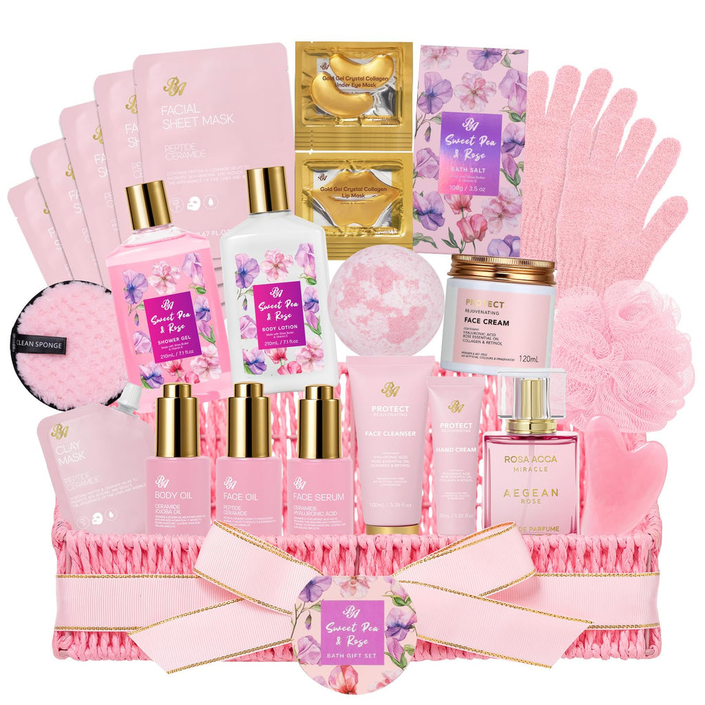 32 Pcs Rose Spa Skin Care Set O741021