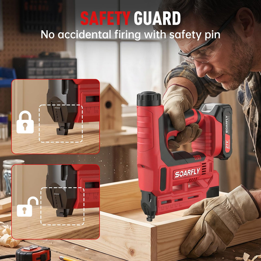 18 Gauge 2-in-1 Cordless Brad Nailer Stapler F26577