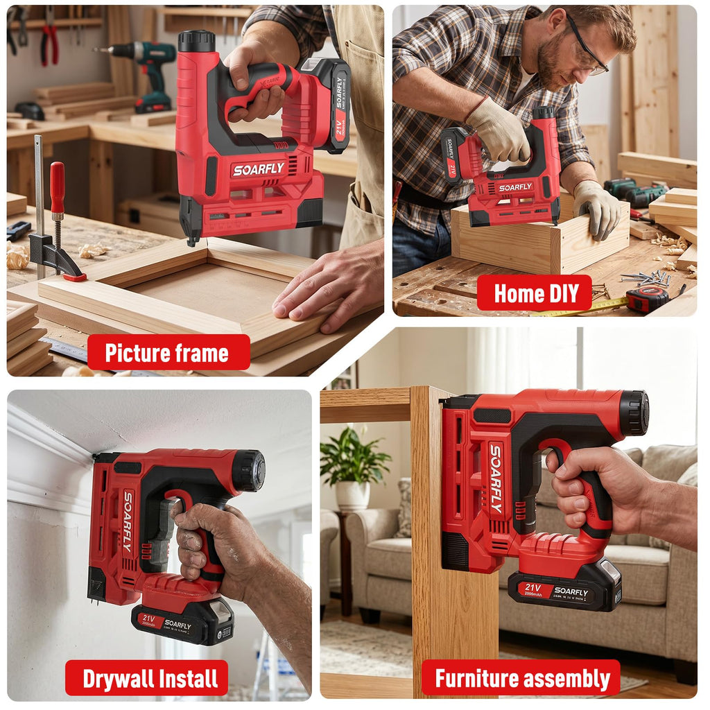 18 Gauge 2-in-1 Cordless Brad Nailer Stapler F26577