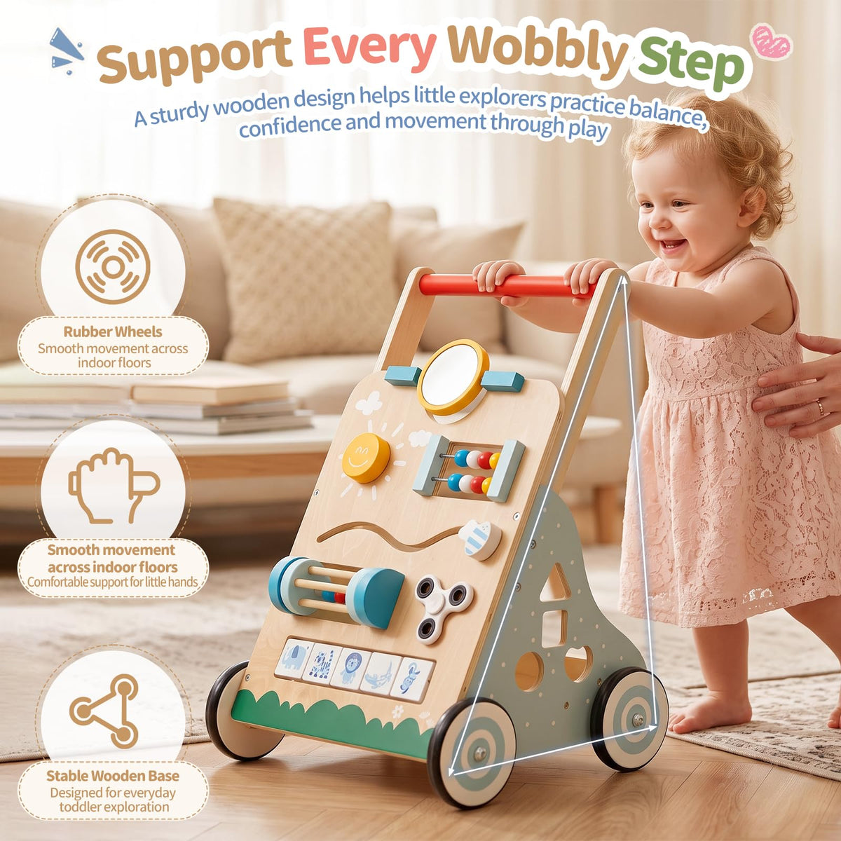Wooden Baby Walker V962