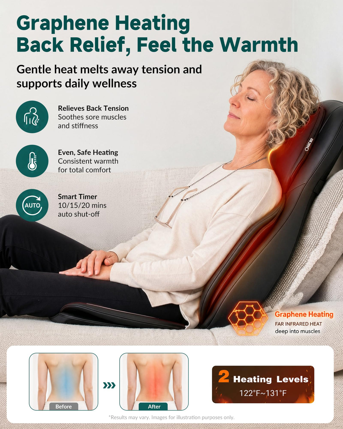 Neck and Back Massager with Heat E25989