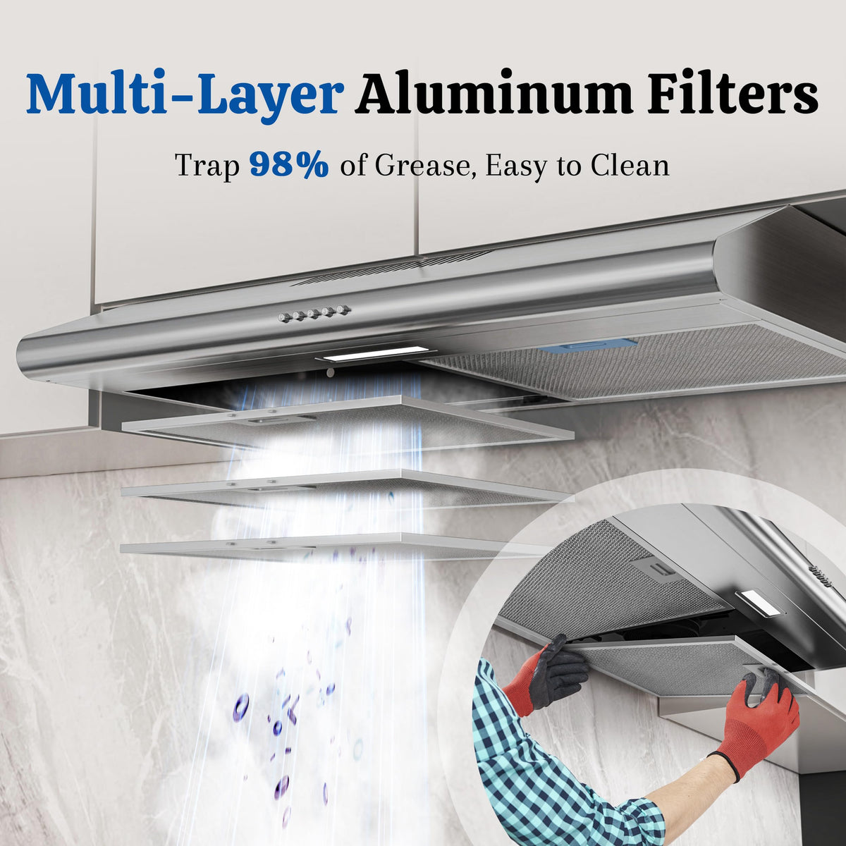 30 Inch Convertible Under Cabinet Range Hood Z35689