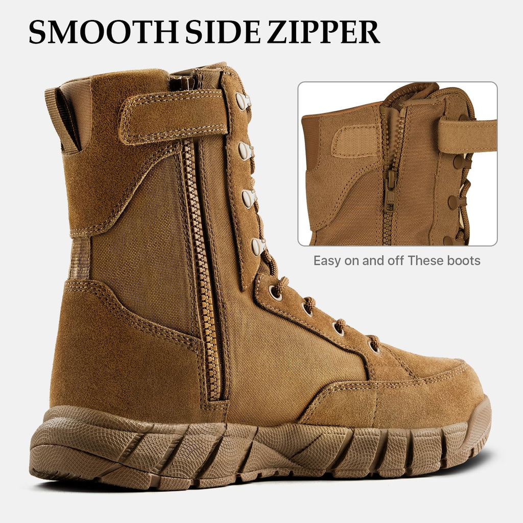8" Zip Military Tactical Boot B35957