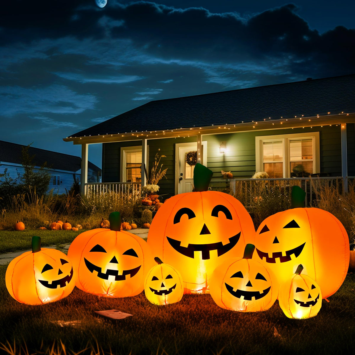 7.5FT Inflatable Outdoor Decoration Pumpkin Z37439