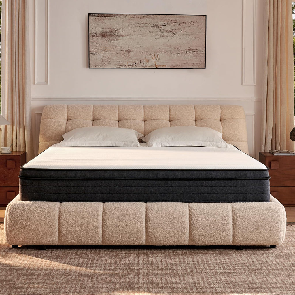 10 Inch Full Size Hybrid Mattress with Pocketed Coils & Gel Memory Foam A412508