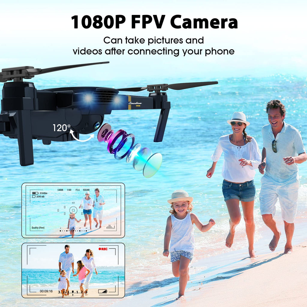 Foldable RC Quadcopter Drone with 1080P Camera F869621
