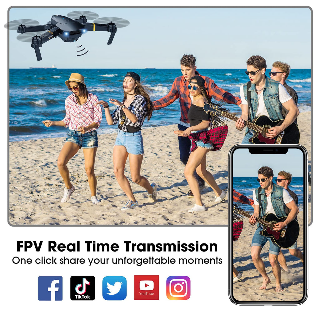Foldable RC Quadcopter Drone with 1080P Camera F869621