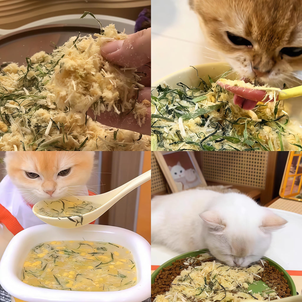 Freeze Drying Cat Grass Treats with Chicken & Egg Yolk 2.3 oz I903